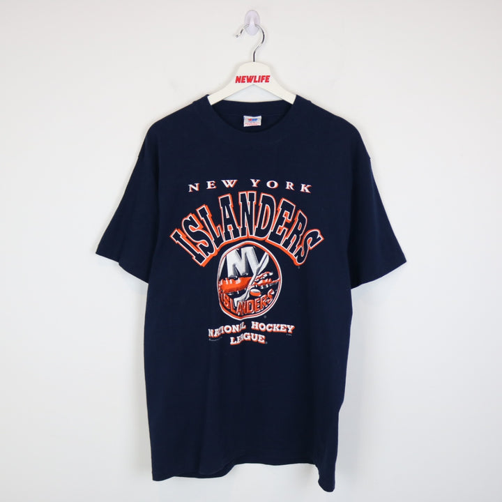 Vintage 90's New York Islanders NHL Tee - L-NEWLIFE Clothing