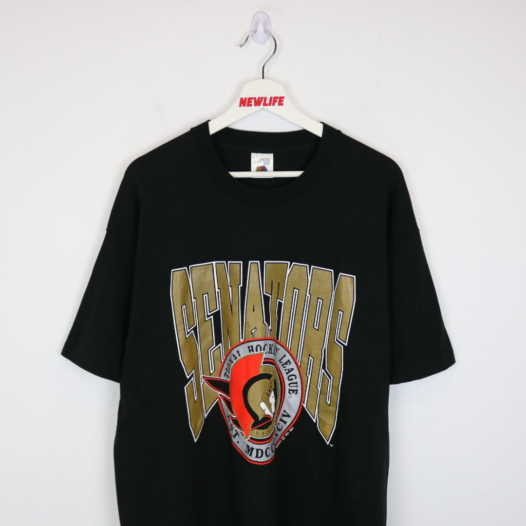 Vintage 1991 Ottawa Senators NHL Tee - XL-NEWLIFE Clothing