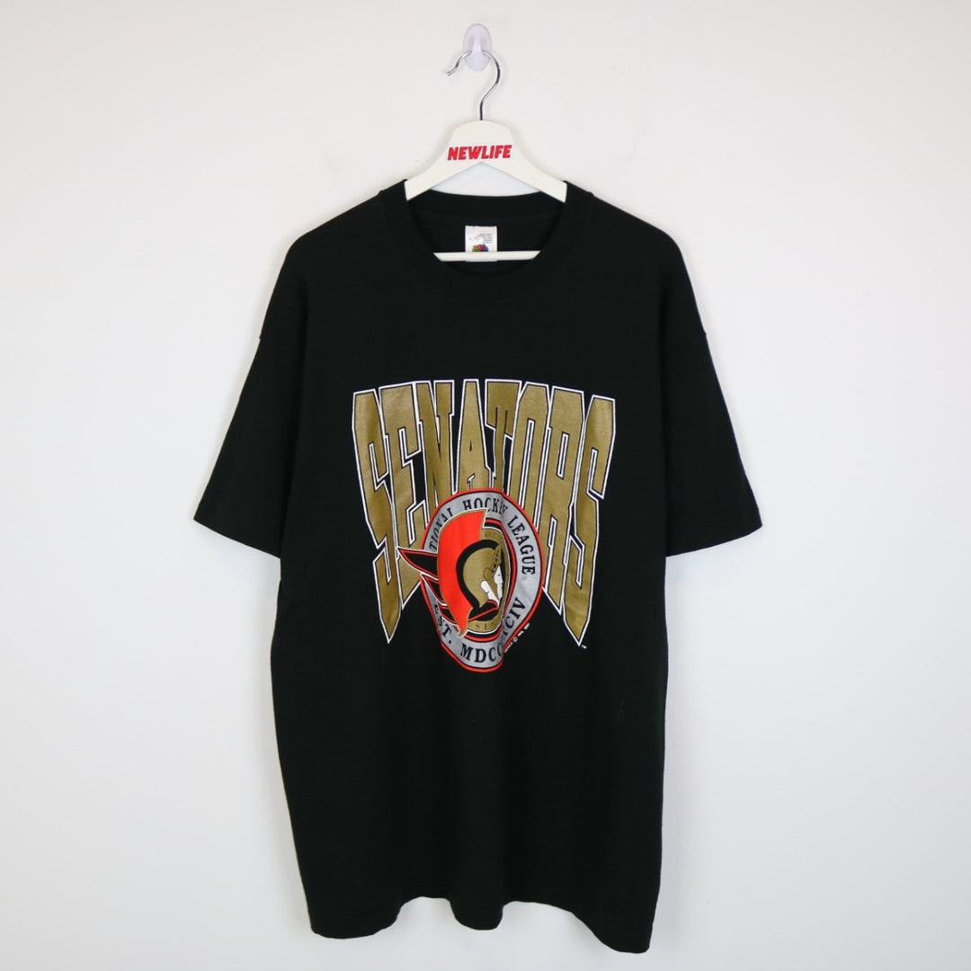 Vintage 1991 Ottawa Senators NHL Tee - XL-NEWLIFE Clothing