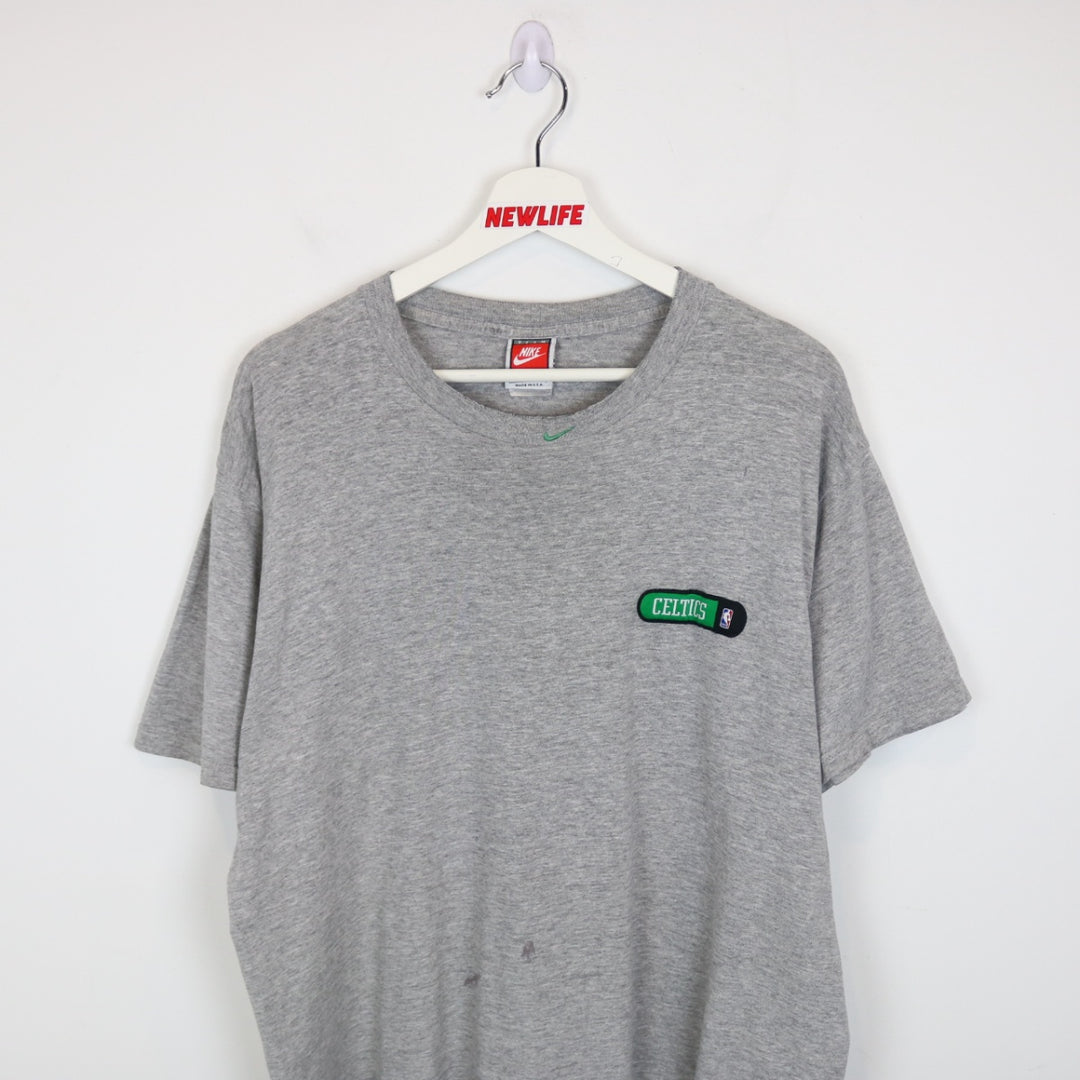 Vintage 90's Nike Center Swoosh Boston Celtics NBA Tee - L-NEWLIFE Clothing