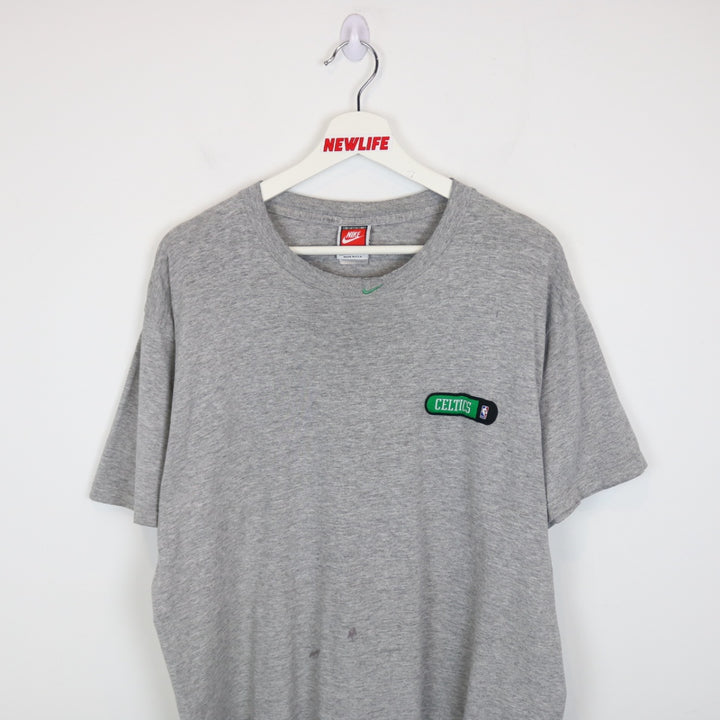 Vintage 90's Nike Center Swoosh Boston Celtics NBA Tee - L-NEWLIFE Clothing