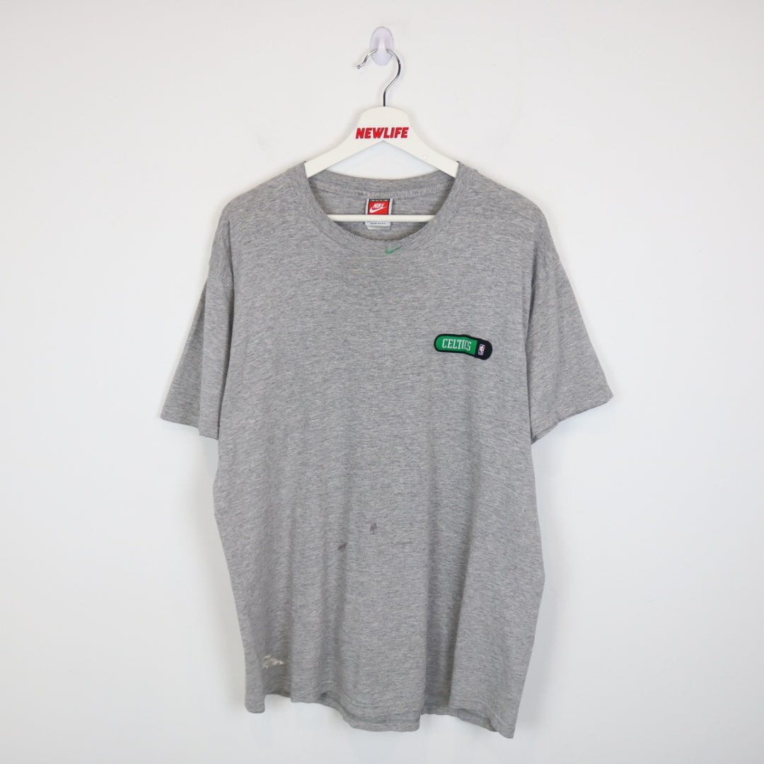Vintage 90's Nike Center Swoosh Boston Celtics NBA Tee - L-NEWLIFE Clothing