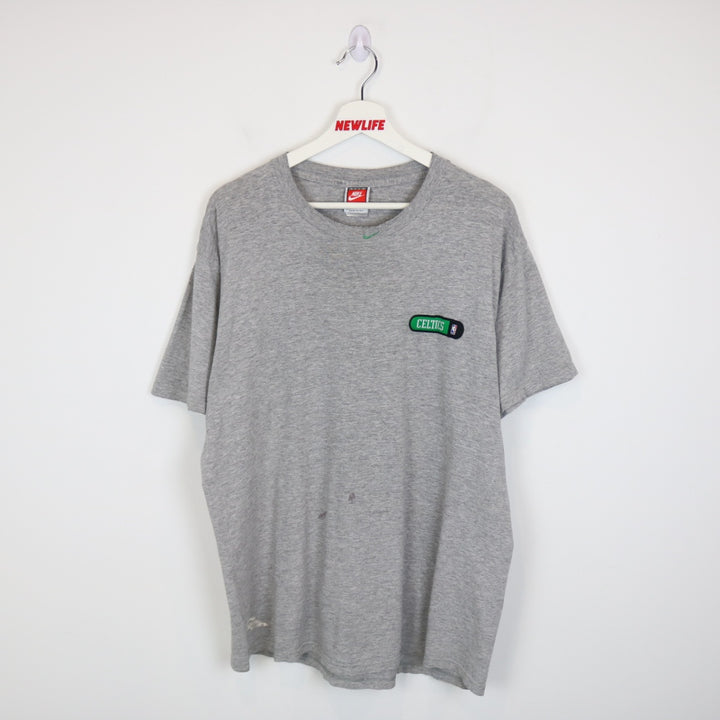 Vintage 90's Nike Center Swoosh Boston Celtics NBA Tee - L-NEWLIFE Clothing