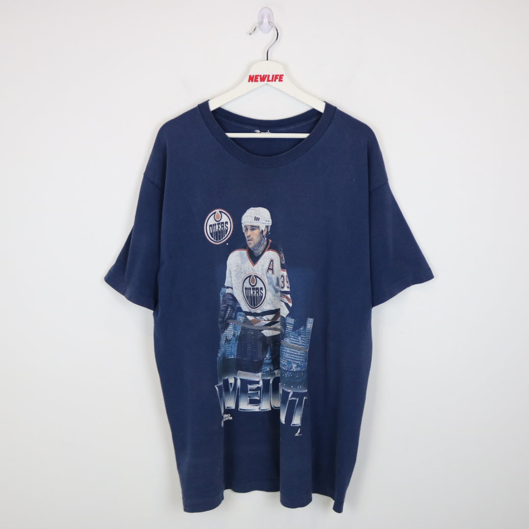 Vintage 90's Edmonton Oilers Doug Weight NHL Tee - XL-NEWLIFE Clothing