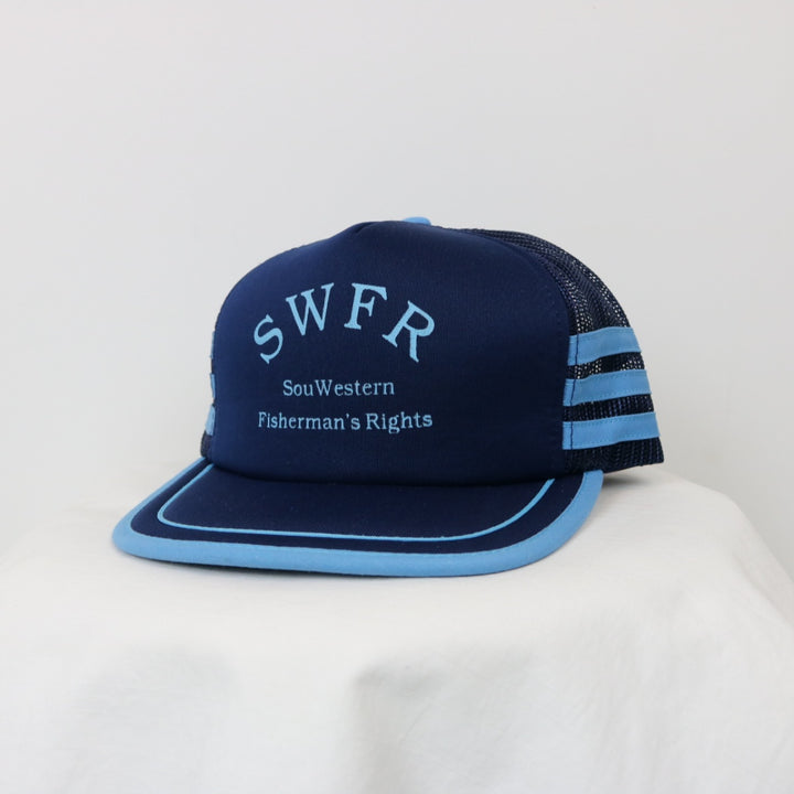 Vintage 80's SouWestern Fisherman's Rights Trucker Hat - OS-NEWLIFE Clothing