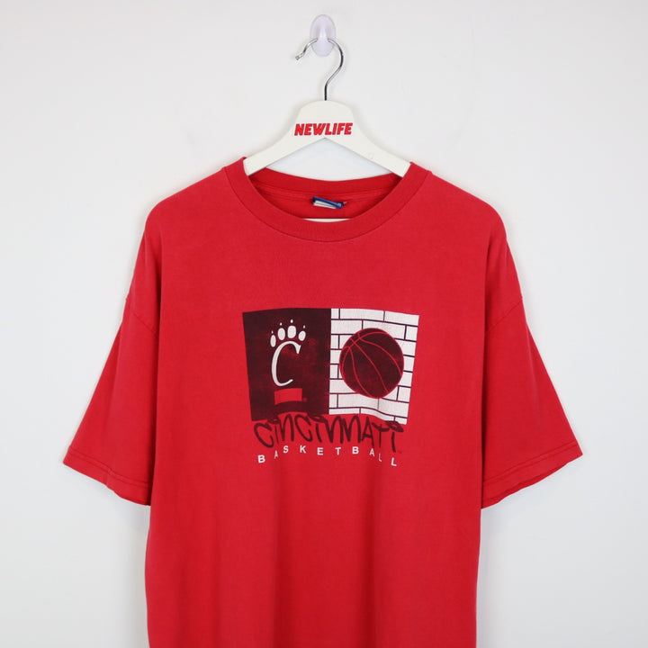 Vintage 90's University of Cincinnati Basketball Tee - XL-NEWLIFE Clothing