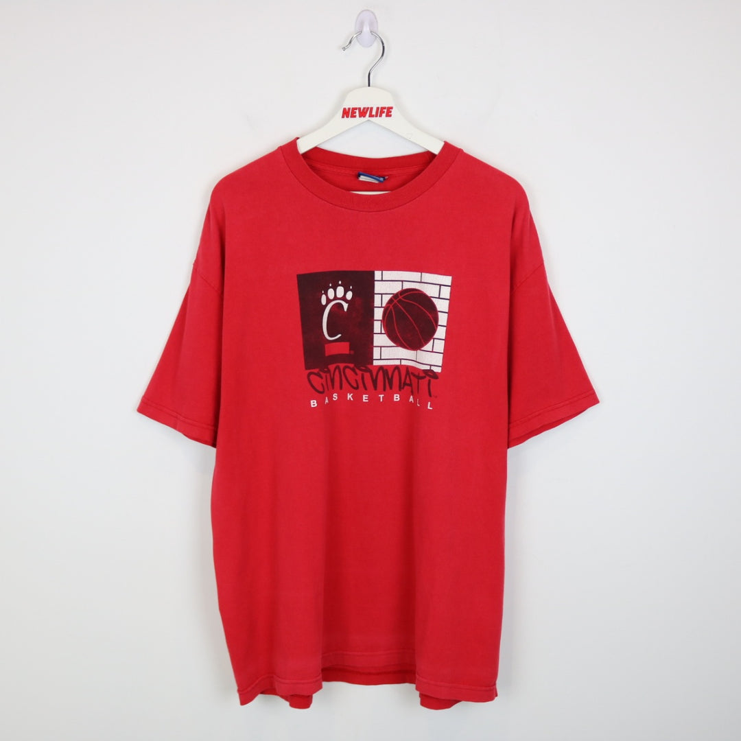 Vintage 90's University of Cincinnati Basketball Tee - XL-NEWLIFE Clothing