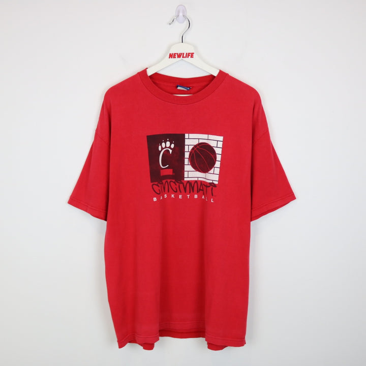Vintage 90's University of Cincinnati Basketball Tee - XL-NEWLIFE Clothing