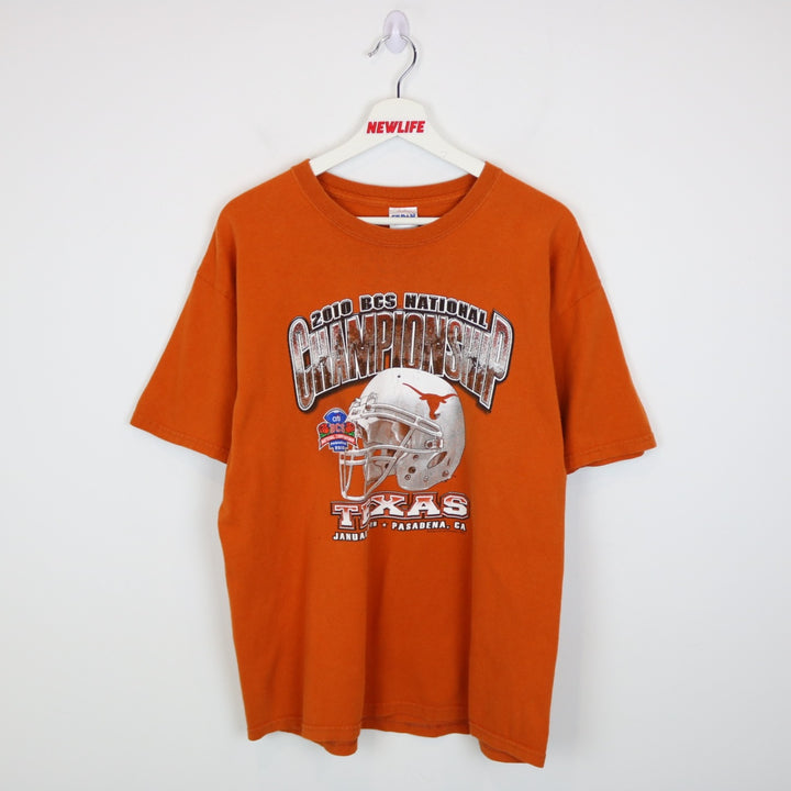 2010 BCS National Champions Texas Longhorns Football Tee - L-NEWLIFE Clothing