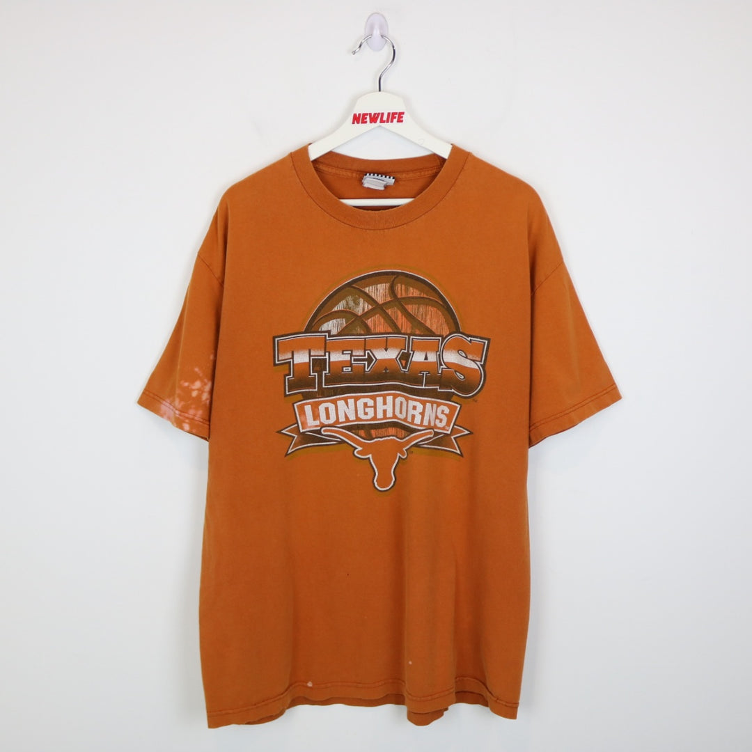 Vintage 90's University of Texas Longhorns Basketball Tee - XL-NEWLIFE Clothing