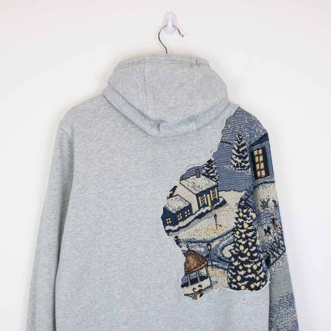 Reworked Y2K Nike Tapestry Zip Up Hoodie - L-NEWLIFE Clothing