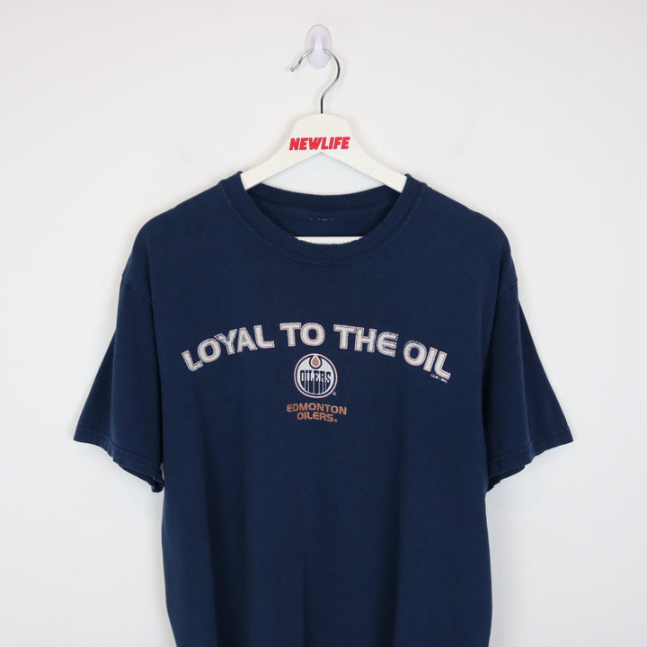 Vintage 00's Edmonton Oilers Loyal to the Oil Tee - M-NEWLIFE Clothing