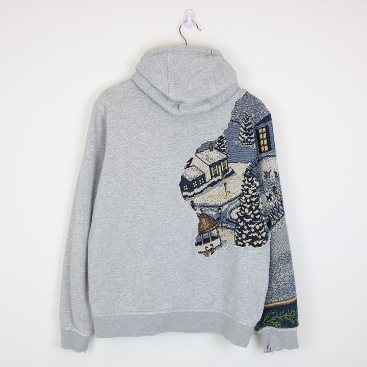 Reworked Y2K Nike Tapestry Zip Up Hoodie - L-NEWLIFE Clothing