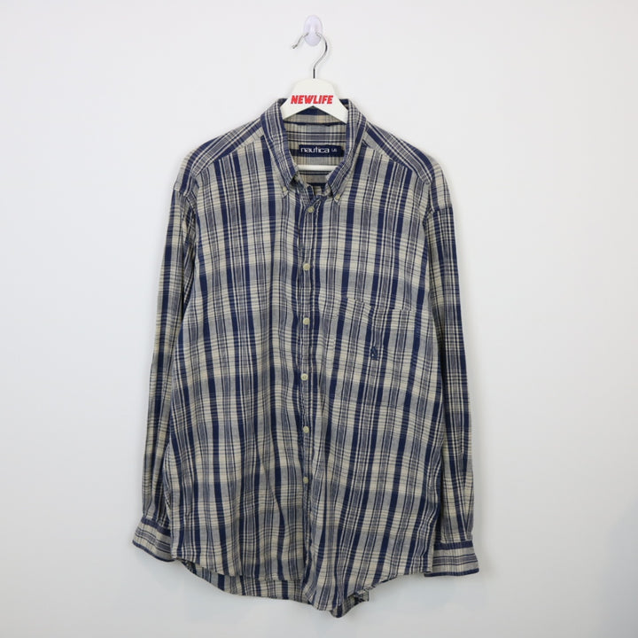 Vintage 90's Nautica Plaid Button Up - L-NEWLIFE Clothing