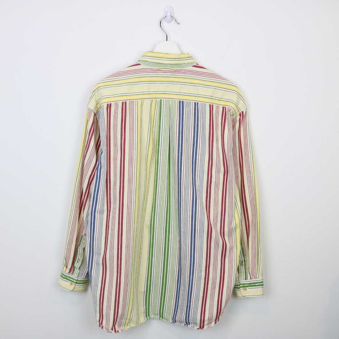 Vintage 90's Tommy Hilfiger Striped Button Up - L-NEWLIFE Clothing