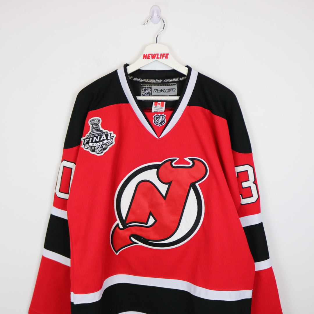 2012 New Jersey Devils Martin Brodeur Reebok Stanley Cup Jersey - L-NEWLIFE Clothing