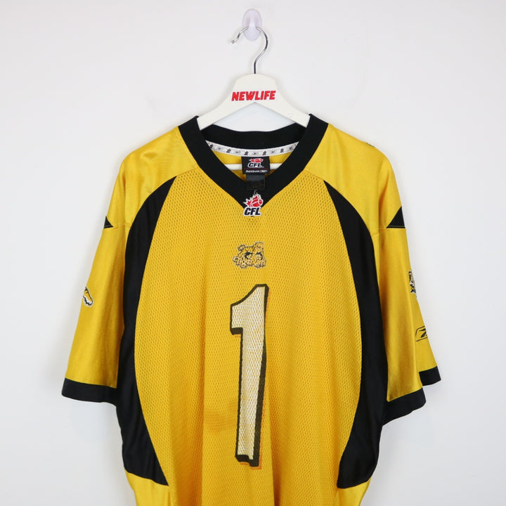 Vintage 00's Printers Hamilton Tiger Cats CFL Jersey - L-NEWLIFE Clothing