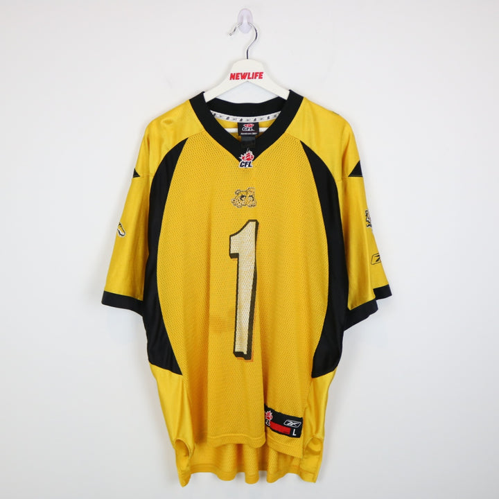Vintage 00's Printers Hamilton Tiger Cats CFL Jersey - L-NEWLIFE Clothing
