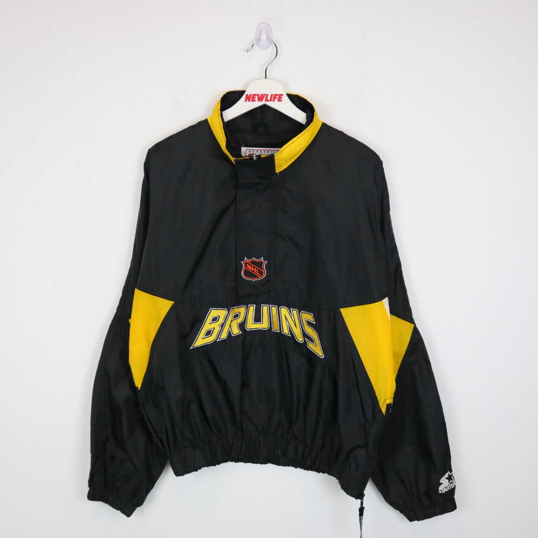 Vintage 90's Boston Bruins Starter NHL Anorak Jacket - M-NEWLIFE Clothing
