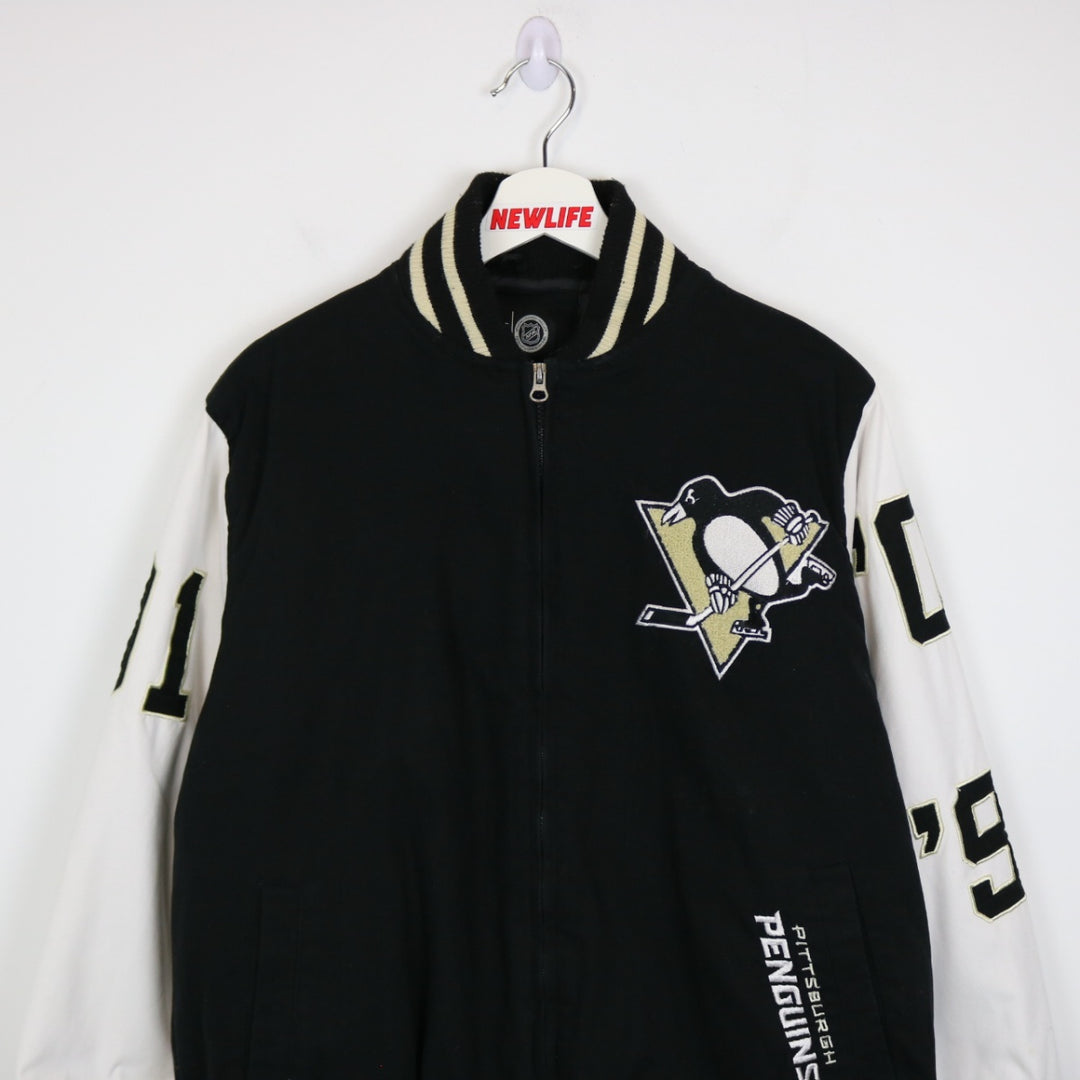 Vintage 00's Pittsburgh Penguins Stanley Cup Champions Varsity Jacket - L-NEWLIFE Clothing