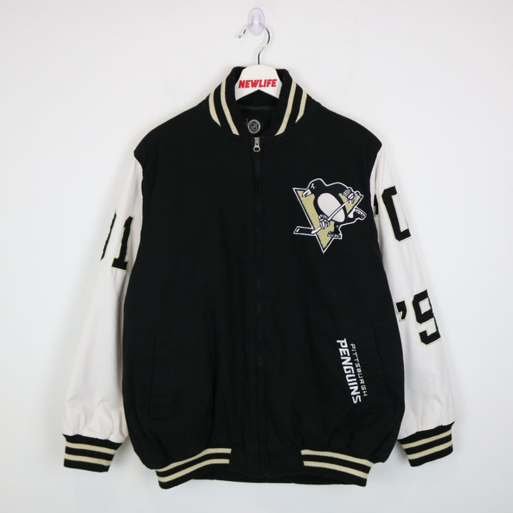 Vintage 00's Pittsburgh Penguins Stanley Cup Champions Varsity Jacket - L-NEWLIFE Clothing