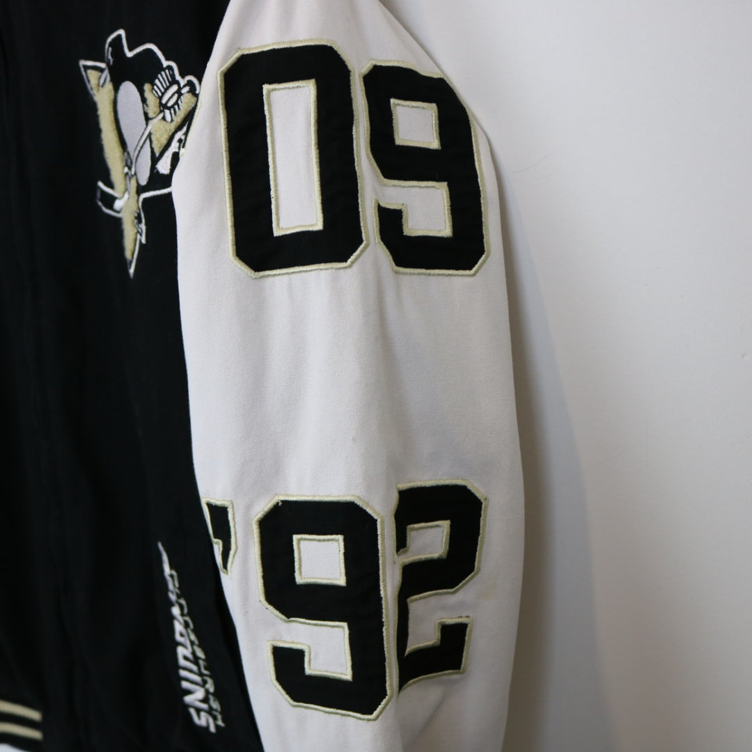 Vintage 00's Pittsburgh Penguins Stanley Cup Champions Varsity Jacket - L-NEWLIFE Clothing