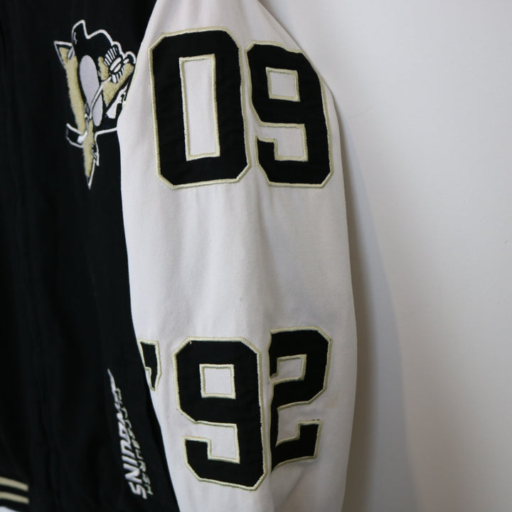 Vintage 00's Pittsburgh Penguins Stanley Cup Champions Varsity Jacket - L-NEWLIFE Clothing