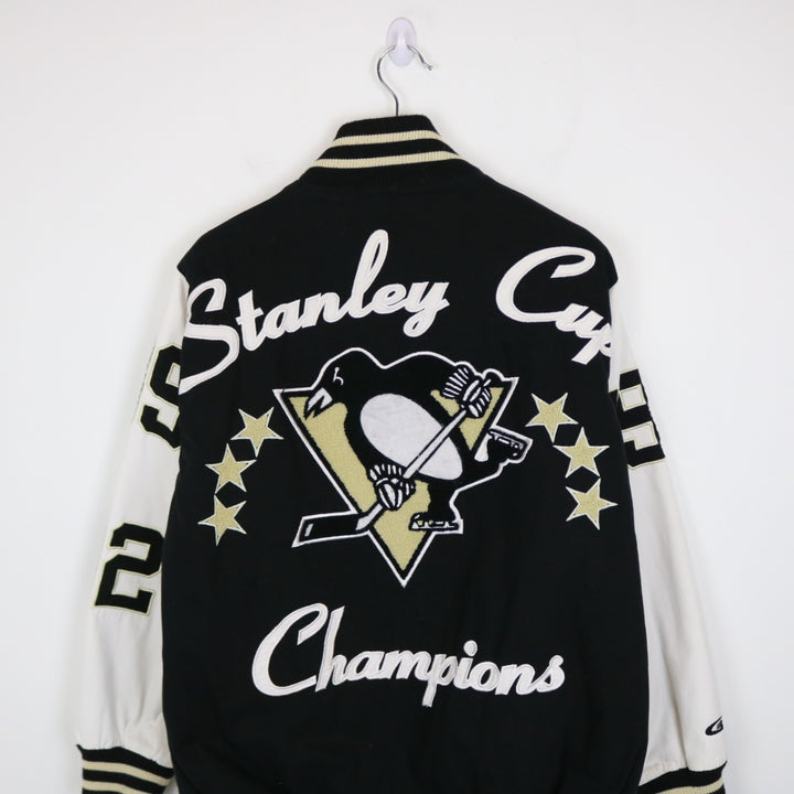 Vintage 00's Pittsburgh Penguins Stanley Cup Champions Varsity Jacket - L-NEWLIFE Clothing