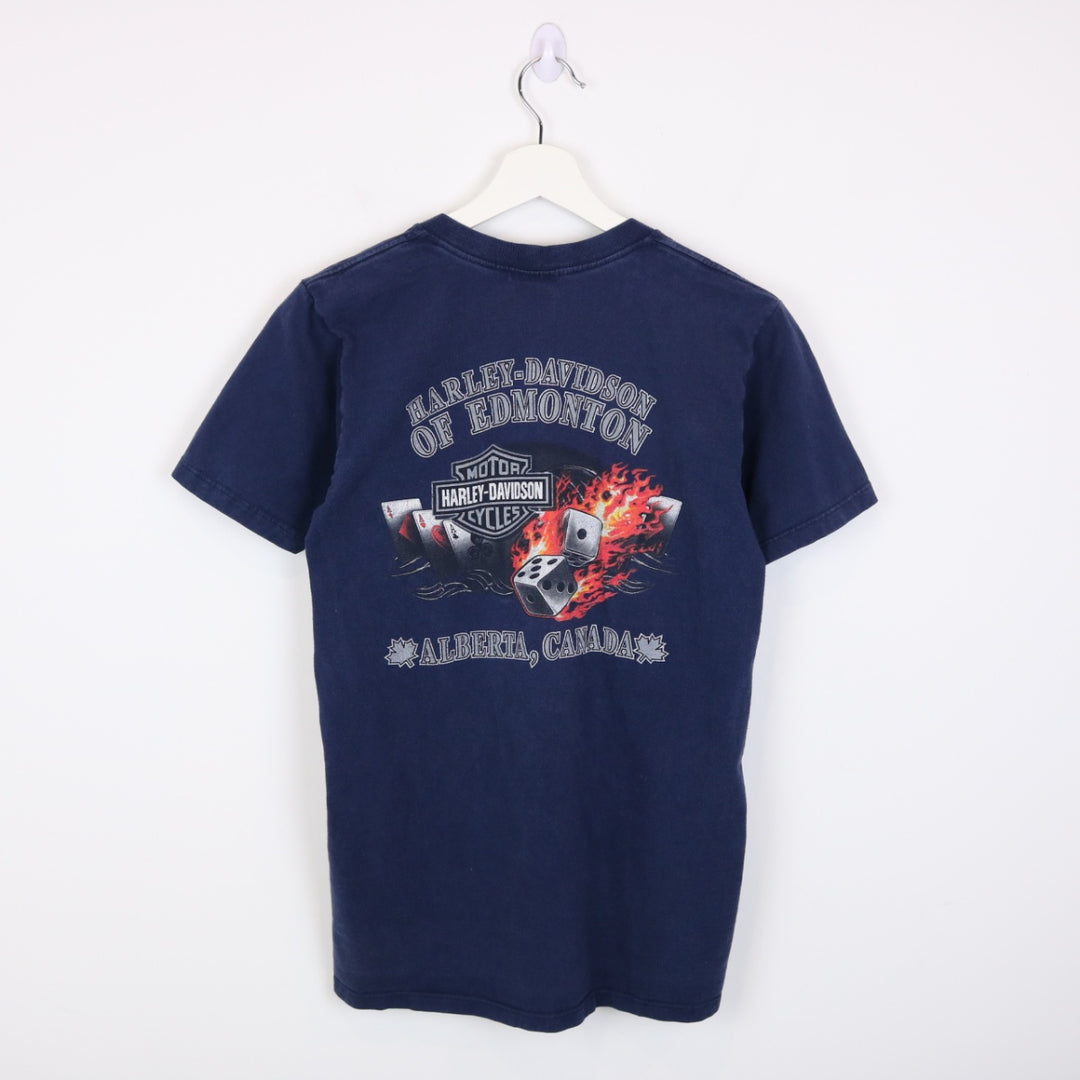 Vintage 00's Harley Davidson Edmonton Tee - S-NEWLIFE Clothing