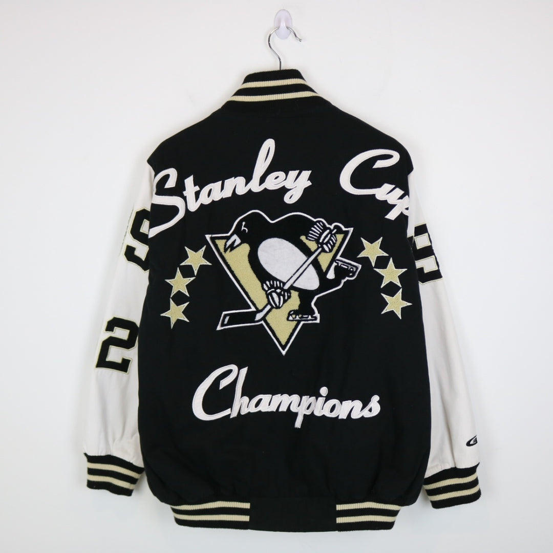 Vintage 00's Pittsburgh Penguins Stanley Cup Champions Varsity Jacket - L-NEWLIFE Clothing