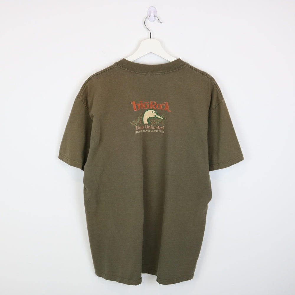 Vintage 90's Big Rock Beer Ducks Unlimited Nature Tee - L-NEWLIFE Clothing