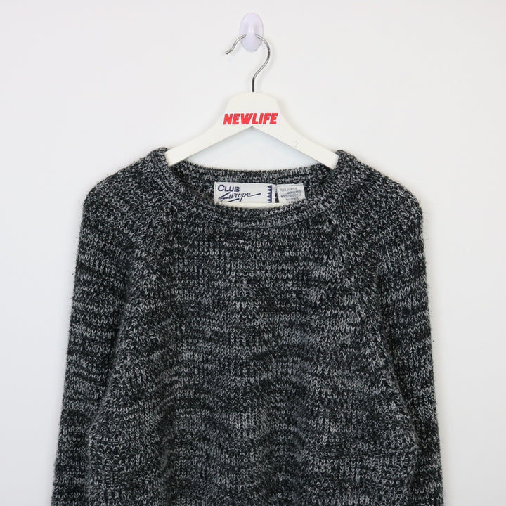 Vintage 80's Club Europe Knit Sweater - M-NEWLIFE Clothing