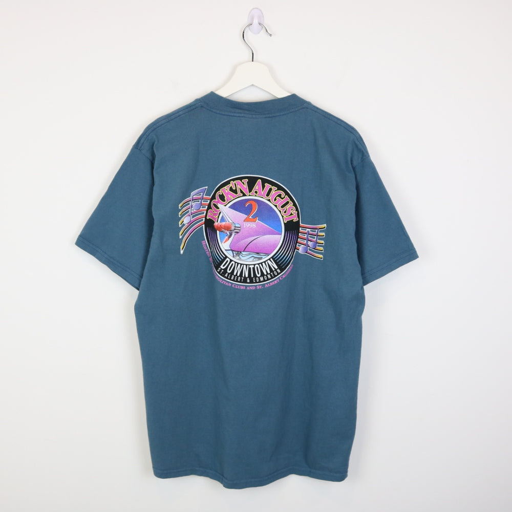 Vintage 1998 Rock'n August Car Tee - M-NEWLIFE Clothing