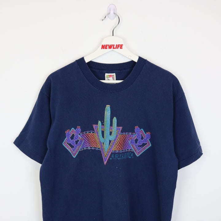 Vintage 90's Arizona Cactus Nature Tee - L-NEWLIFE Clothing