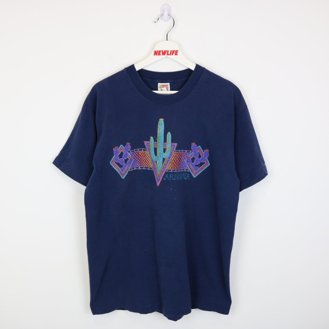 Vintage 90's Arizona Cactus Nature Tee - L-NEWLIFE Clothing