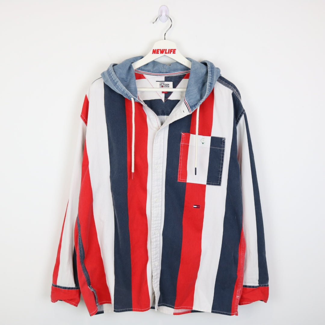 Vintage Tommy Hilfiger Striped Button Up - L-NEWLIFE Clothing