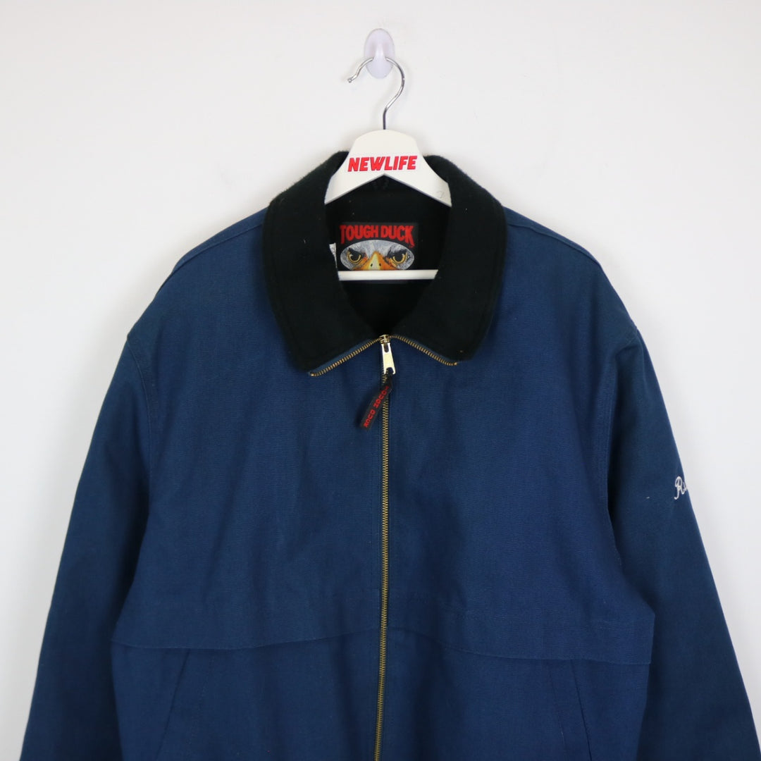Vintage Tough Duck Fleece Lined Work Jacket - XL-NEWLIFE Clothing