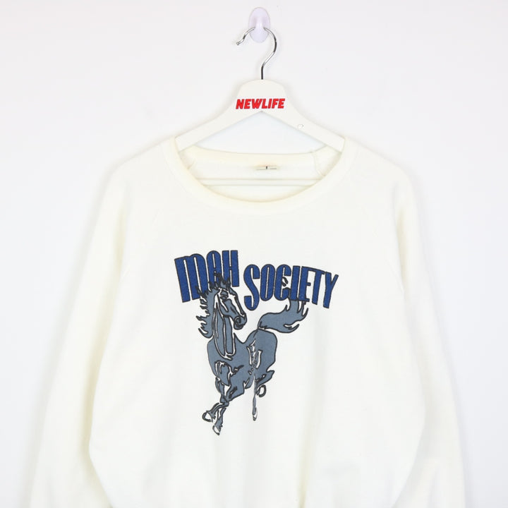 Vintage 80's Mah Society Crewneck - L-NEWLIFE Clothing