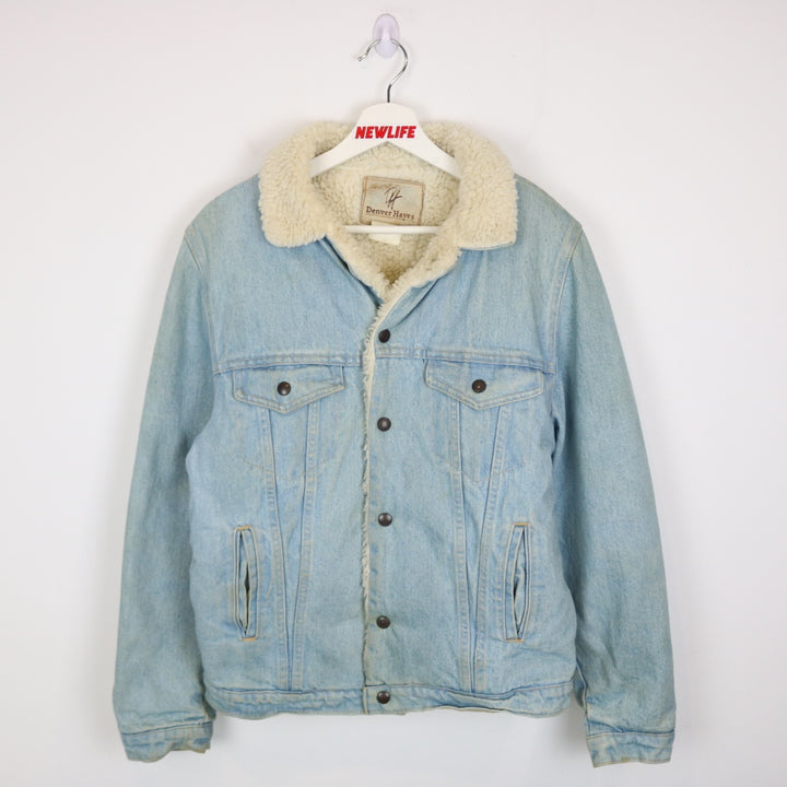 Vintage 90's Denver Hayes Sherpa Lined Denim Jacket - S-NEWLIFE Clothing