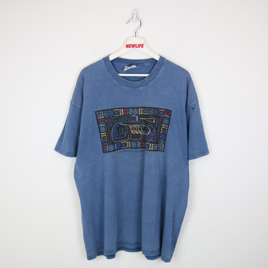 Vintage 90's Cannon Beach Seaside Oregon Tee - XL-NEWLIFE Clothing