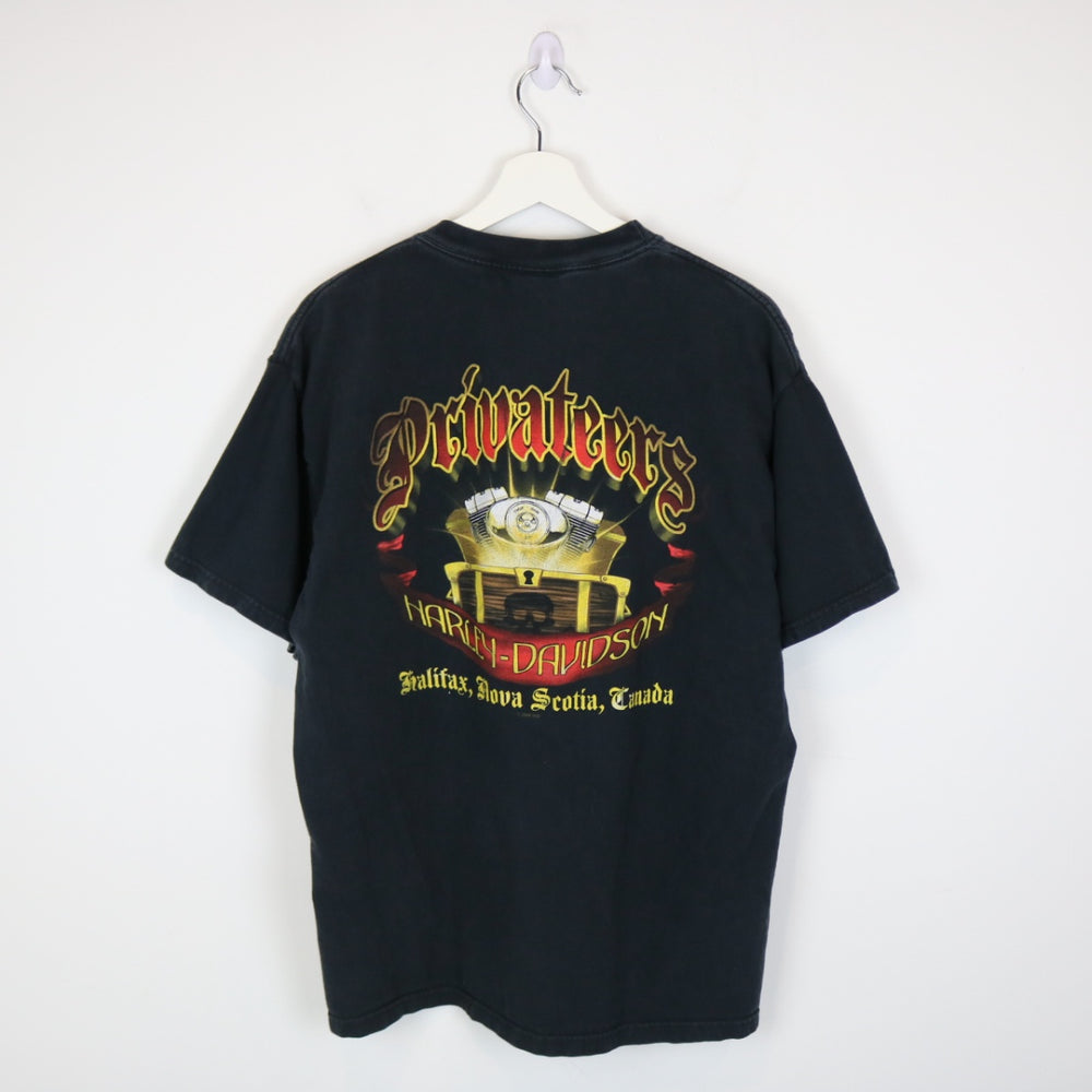 Vintage 2008 Harley Davidson Halifax Nova Scotia Tee - L-NEWLIFE Clothing
