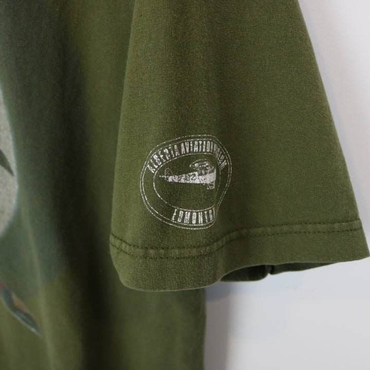 Vintage 00's Alberta Aviation Museum Spitfire Tee - XL-NEWLIFE Clothing