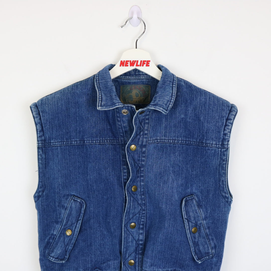 Vintage 80's Generra Denim Vest - S-NEWLIFE Clothing