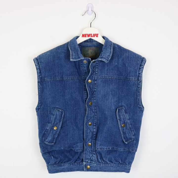 Vintage 80's Generra Denim Vest - S-NEWLIFE Clothing