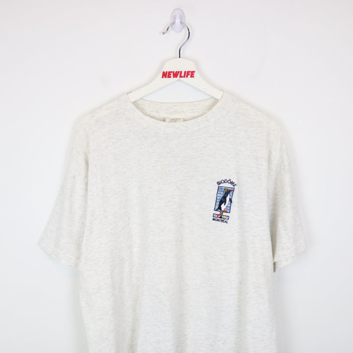 Vintage 90's Biodome De Montreal Penguin Tee - L-NEWLIFE Clothing