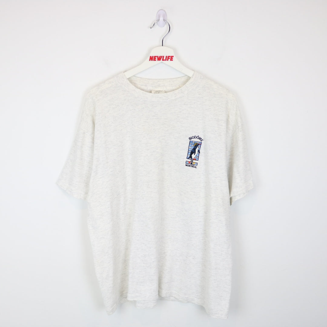 Vintage 90's Biodome De Montreal Penguin Tee - L-NEWLIFE Clothing