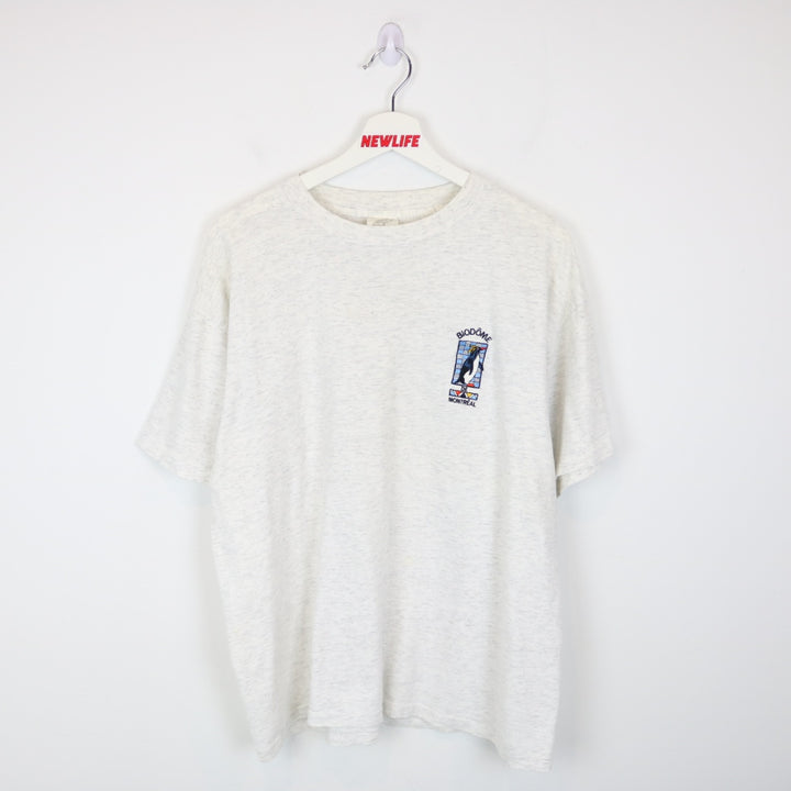 Vintage 90's Biodome De Montreal Penguin Tee - L-NEWLIFE Clothing