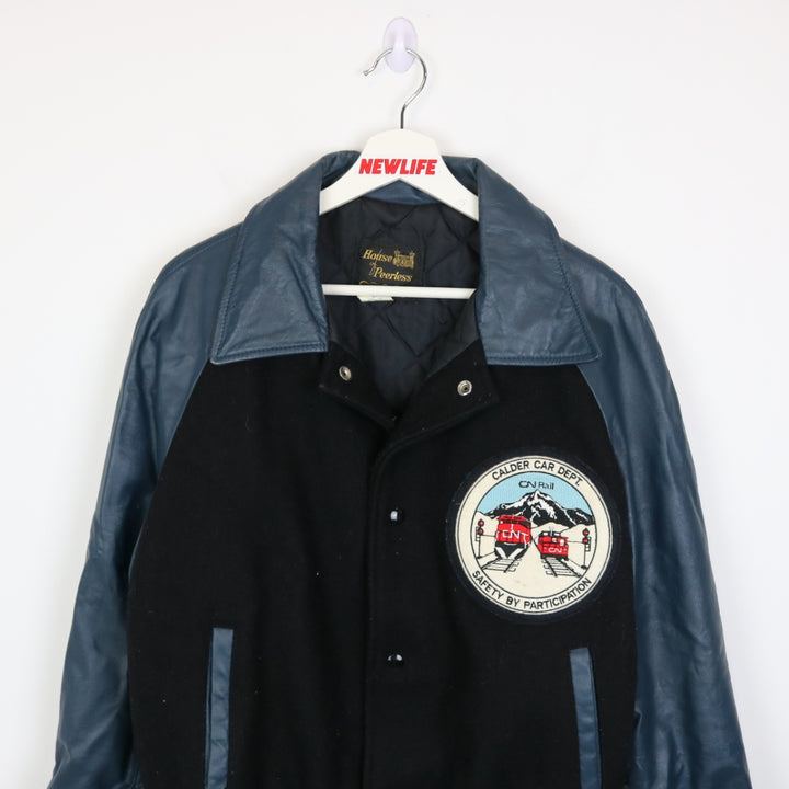 Vintage 80's CN Rail Varsity Jacket - M-NEWLIFE Clothing