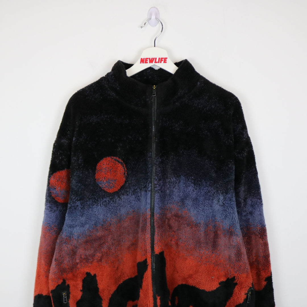 Vintage Wolf Nature Fleece Jacket - XL-NEWLIFE Clothing