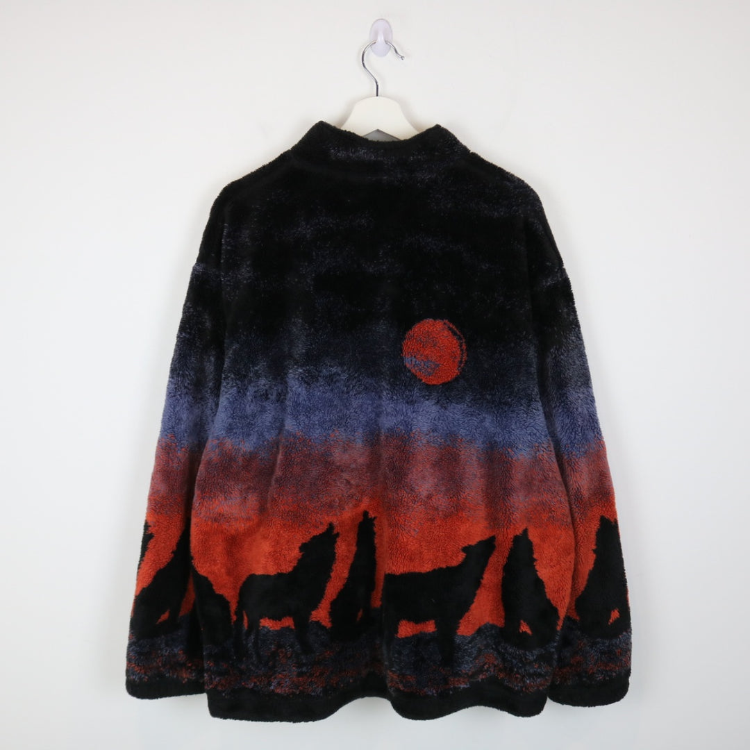 Vintage Wolf Nature Fleece Jacket - XL-NEWLIFE Clothing